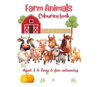 Farm Animals Coloring Book for Kids Ages 3-6: Cute and Easy Coloring Pages with Cow, Pig, Sheep, Chicken and More | Fun Preschool Activity Book for Toddlers and Beginners