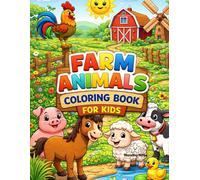 Farm Animals Coloring Book for Kids: Cute & Easy Barnyard Coloring Pages for Toddlers and Kids Ages 3-8 (ColorQuest Adventures)