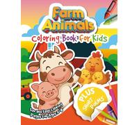 Farm Animals Coloring Book for Kids: Cute Farm Animals with Fun Short Poems - Educational & Creative Activity Book for Ages 3-9 (Fun Animal Coloring Adventure)