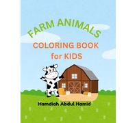 Farm Animals Coloring Book for Kids: Fun and Easy Animal Coloring Pages with Letter Tracing for Preschool and Kindergarten