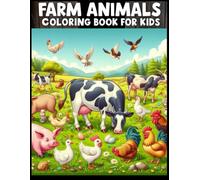 Farm Animals Coloring Book for Toddlers and happy Kids: Learn and Color