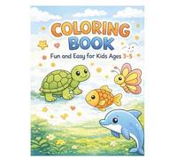 Farm Animals Coloring Book for Toddlers: Big Simple Black and White Pages for Kids Ages 3-5