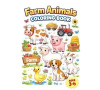 Farm Animals Coloring Book for Toddlers: Big, Simple Pictures for Ages 3-6 | Easy Coloring + Fun Facts