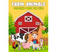 Farm Animals Colouring Book For Kids