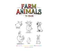 FARM ANIMALS: colouring book for kids