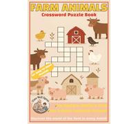 Farm Animals Crossword Puzzle Book: Farm Animals Crossword Puzzle Book: Fun and Brain-Boosting Games About Farm Life, Farm Animals, Tools & More | ... Travel & Relaxation | Cows, Chickens, Horses