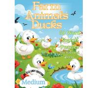 Farm Animals Ducks: 50 Medium Word Search Games for Kids and Teens Large Print