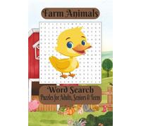 Farm Animals: Easy to Read Print about Outdoor, Livestock, Country Life and More|6 X 9 inches(15.24 X 22.86 cm) 100+ pages|50+Puzzles…Gifts for Vacations, Holidays and Leisure Times