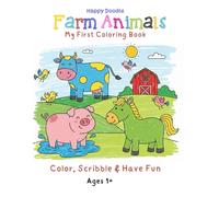 Farm Animals: My First Farm Animals Coloring Book for Kids 1+