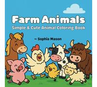 Farm Animals: Simple & Cute Animal Coloring Book