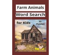 Farm Animals Word Search for Kids: Boost Vocabulary, Spelling, and Focus with Adorable Farm-Themed Word Searches for Kids Ages 6 - 10