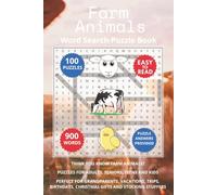 Farm Animals Word Search Puzzle Book: Think you know Farm Animals? Puzzles for Adults, Seniors, Teens and Kids. Perfect for Grandparents, Vacations, ... Christmas Gifts and Stocking Stuffers.