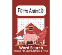 Farm Animals Word Search puzzle book: Word search puzzle book about Farms, Farm Animals and More | 6x9 inches, 110 pages | 50+ puzzles … Gift for vacations, holidays, and free time.