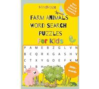 Farm Animals Word Search Puzzles: Kids Word Searches with Easy to Read Print about Animals, Farms and More | 6x9 inches, 110 pages | 50+ Puzzles ... Gift for Trips, Camps and Summer Vacations