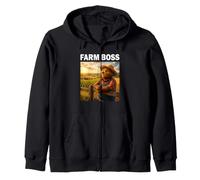 Farm Boss Oso Agricultor Papá Granja Divertido Shirt Sudadera con Capucha