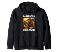 Farm Boss Oso Agricultor Papá Granja Divertido Shirt Sudadera con Capucha