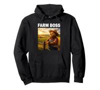 Farm Boss Oso Agricultor Papá Granja Divertido Shirt Sudadera con Capucha