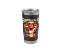 Farm Breakfast Pig Morning es el evento principal Retro Vaso térmico de acero inoxidable de doble pared