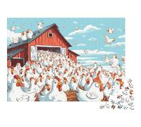 Farm Chicken Coop Henhouse Puzzle Imposible,desafío para Adultos Entretenimiento Creativo 1000 Piezas Obra De Arte De Juego De para Adultos Y Niños A Partir De 12 Años 70x50cm/1000pcs