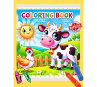 Farm Coloring Book for Toddlers: Easy Farm Animals for Kids Ages 1-6: Big and Simple Pictures of Cows, Pigs, Chickens, and More!