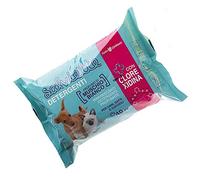 FARM COMPANY Granja Empresa Mascota Limpieza toallitas chlorexhidine y almizcle Blanco, 40 toallitas