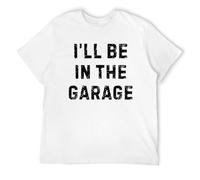 Farm Fresh - Camiseta de algodón hilado en anillo para hombre, diseño de tréboles de cuatro hojas, estilo vintage, suave, informal, ropa de calle, Regalo para el día del padre blanco para papá, I'll