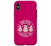 Farm Fresh Christmas Tree Cakes Matching Family Xmas Pajamas Carcasa para iPhone X/XS