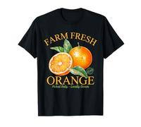 Farm Fresh Orange Picked Dairy Locally Growns Vintage Camiseta