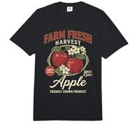 Farm Fresh Organic Apple Farmers Orchard Market Homegrown Comfort Colors Adult Heavyweight T-Shirt