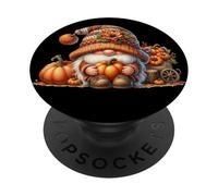 Farm Fresh Pumpkin GNOME For Women Kids Cute Pumpkin Fall PopSockets PopGrip Adhesivo