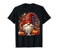 Farm Fresh Pumpkin GNOME Women Men Cute Thanksgiving Fall Camiseta