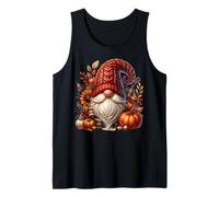 Farm Fresh Pumpkin GNOME Women Men Cute Thanksgiving Fall Camiseta sin Mangas