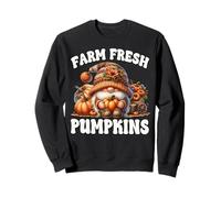 Farm Fresh Pumpkins and Autumn GNOME For Teacher Fall Season Sudadera