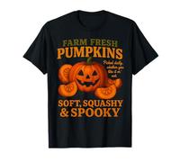 Farm Fresh Pumpkins Sarcástico Halloween Calabaza Vintage Camiseta