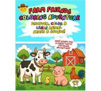Farm Friends Coloring Adventure: Farm Animals Coloring Book for Kids Ages 3-7 - Learn Animal Names & Sounds - Single-Sided Pages (Cow, Pig, Horse, ... (ColorFay Activity Books for Kids Ages 3-6)