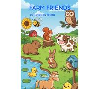 FARM FRIENDS Coloring Book: Farm Animals Coloring Book for Kids (Coleção Colorir e Descobrir (Dutz Imago))