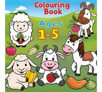 Farm Friends Coloring Book for Toddlers Ages 1-5: Cute Animals with Fruits & Vegetables for Early Learning and Fun