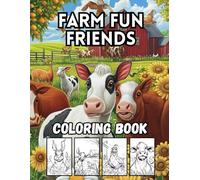 Farm Fun Friends: 40 Big and Bold Farm Life Designs for Kids