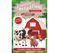 Farm Fun & Friends Word Search Puzzle Book: Farm Fun And Friends Word Searches with Easy to Read Print | Learning Words and Spelling | 6x9 inches, 110 ... Gift for Vacations, Holidays, and Free time