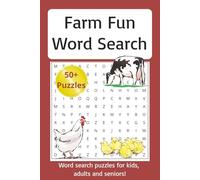 Farm Fun Word Search Puzzle Book: Word Searches with Easy to Read Print about Farms, Tractors, Animals, and More - 6x9 inches, 110 Pages, 50+ ... Vacation, Travel Time and Entertainment.