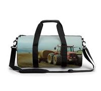 Farm House - Bolsa de deporte ligera con estampado de tractor y heno para hombre y mujer, Estilo:, 17.7in/9in/9in, MHXYZHW