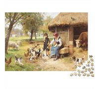 Farm Life 1000 Piezas Puzzles Reciclado Rustic Art Puzzle para Personas Mayores Puzzle Juego Props para Family and Friends Birthdays Great Gift 70x50cm/1000pcs