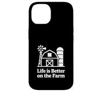 Farm Life Granero Silueta Country Living Diseño Gráfico Carcasa para iPhone 14