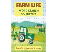 Farm Life Word Search: 50+ Puzzles for Adults, Seniors & Teens: Rustic Word Search Escape | 6x9 Travel Size | Fun & Relaxing Farm Life Puzzles for ... Charm with Crops, Animals, Barns & Tools