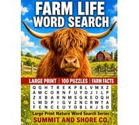 Farm Life Word Search: Large Print Puzzle Book for Adults and Seniors - 100 Themed Puzzles with Farm Facts (Large Print Nature Word Search Series)