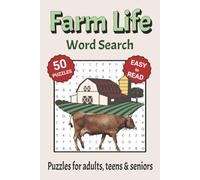 Farm Life Word Search Puzzle Book: Search with Easy to Read Print about Farm Life, animals and More | 6x9 inches, 110 pages | 50+ Puzzles ... Gifts for Vacations, Holidays & Free Times