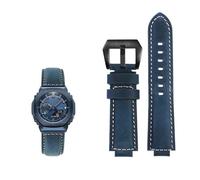 Farm Oak - Correa de reloj de piel de vaca esmerilada para hombre Casio G-SHOCK GA-2100 GM2100 GM-110 GA110 DW5600 Series, 24-16mm, Cuero, No es una piedra preciosa