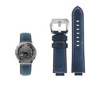 Farm Oak - Correa de reloj de piel de vaca esmerilada para hombre Casio G-SHOCK GA-2100 GM2100 GM-110 GA110 DW5600 Series, 24-16mm, Cuero, No es una piedra preciosa