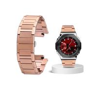 Farm Oak-pulsera de acero inoxidable modificada for reloj Casio G-SHOCK GM-110 GA-110 DW-5600 GW-B5600 GM2100 GA2100, correa de Metal(Rose)