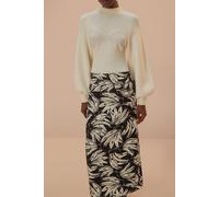 FARM Rio Black Bossa Banana Low Waisted Maxi Skirt Talla: L | Faldas Maxi Outlet | Mujer | Negro